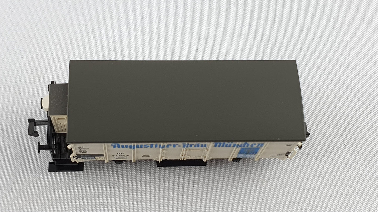 Fleischmann 828346 DB Kühlwagen "Augustiner Bräu München" mit Bremserhaus "Exklusivmodell 2002" OVP (DG270)