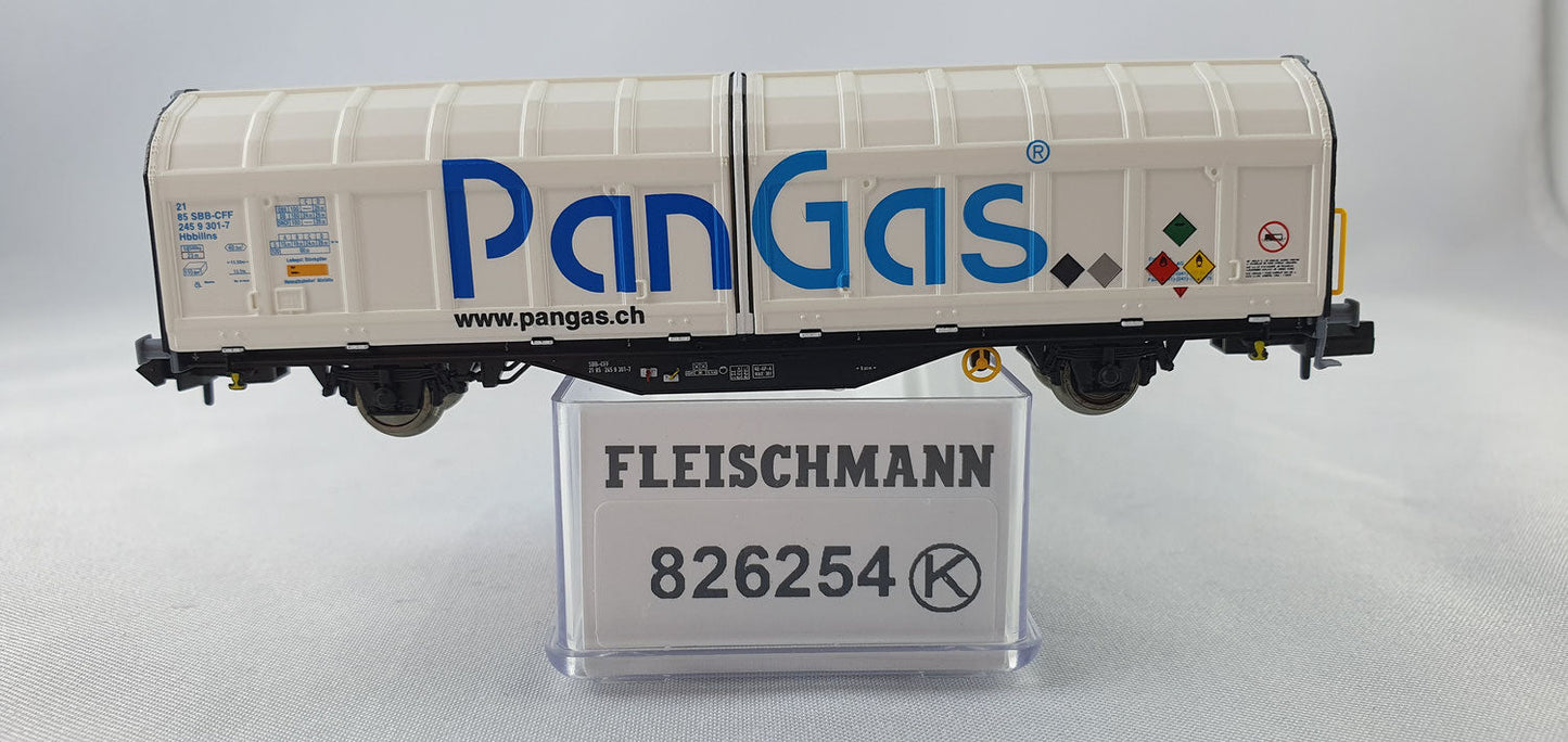 Fleischmann 826254 SBB Schiebewandwagen "Pan Gas" OVP (EB8)