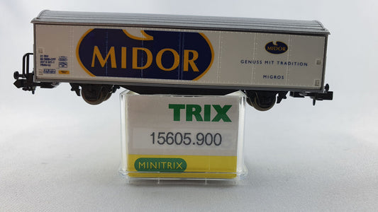 Minitrix 15605.900 SBB Schiebewandwagen "MIDOR" OVP (DG111)