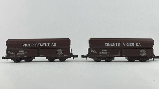 Minitrix 51 3287 01 SBB Güterwagen Set Selbstentladewagen "Vigier Cement" (DG96)