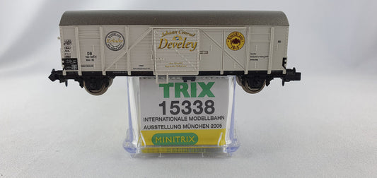 Minitrix 15338 DB ged. Güterwagen "Johann Conrad Develey" OVP (E604)