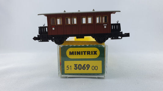 Minitrix 51 3069 00 K.Bay.Sts.B Lokalbahnwagen 3. Kl. OVP (WP10)