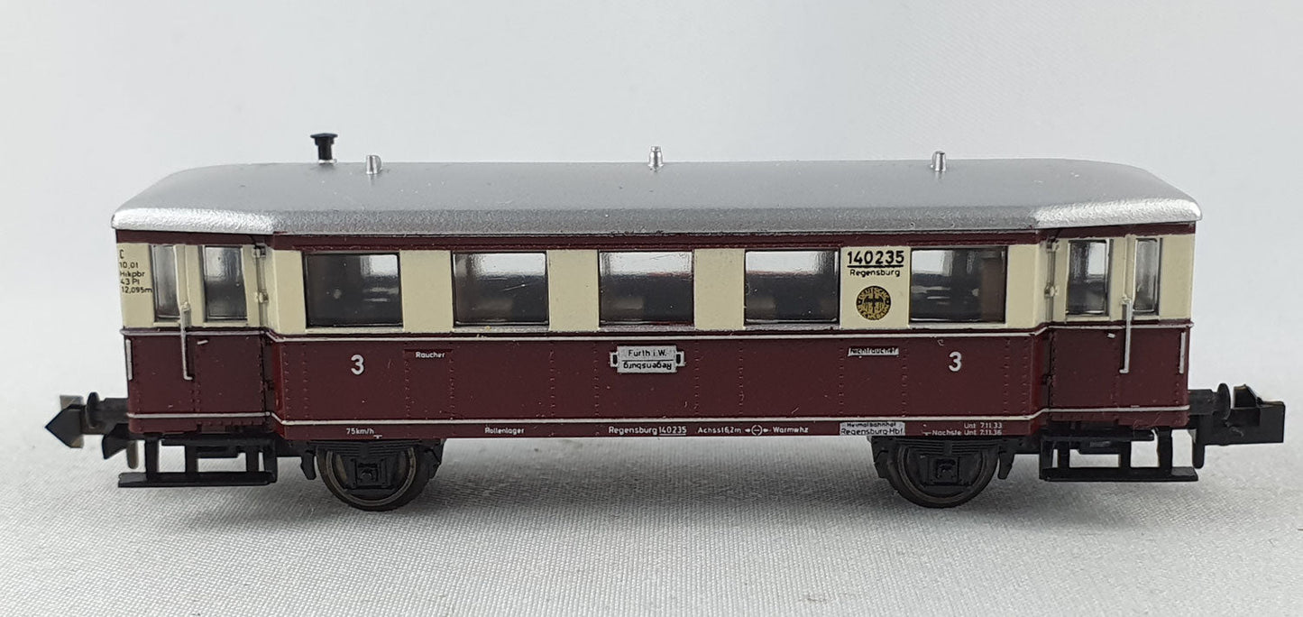 Minitrix 51 2095 00 DRG Triebwagen-Beiwagen 3. Kl. OVP (DP385)