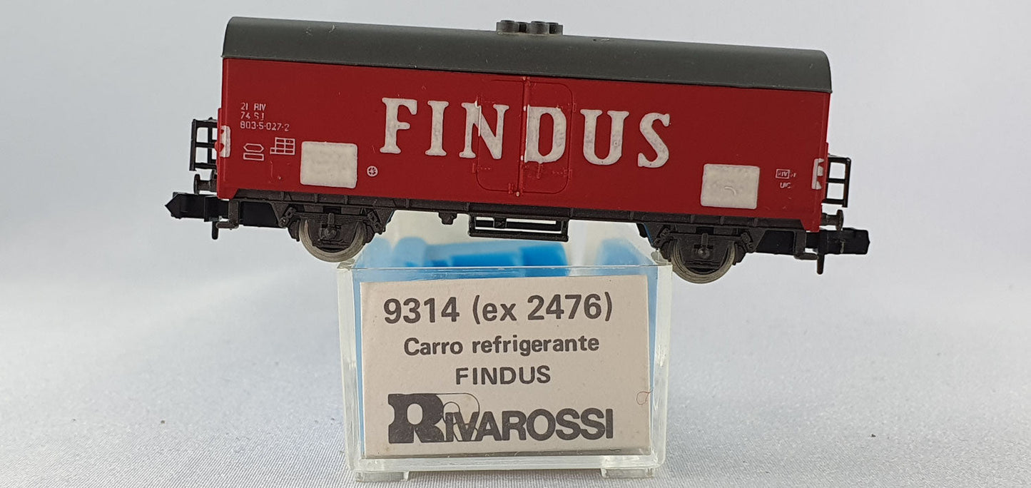 Rivarossi 9314 SJ Kühlwagen "FINDUS" rot OVP (E6908)