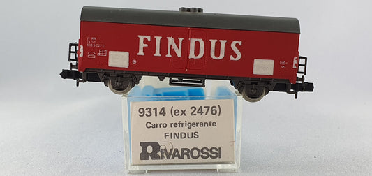 Rivarossi 9314 SJ Kühlwagen "FINDUS" rot OVP (E6908)