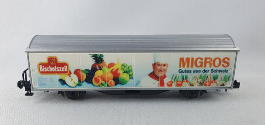 Minitrix 15605.906 SBB Schiebewandwagen "Bischofszell Migros" selten (DG767)