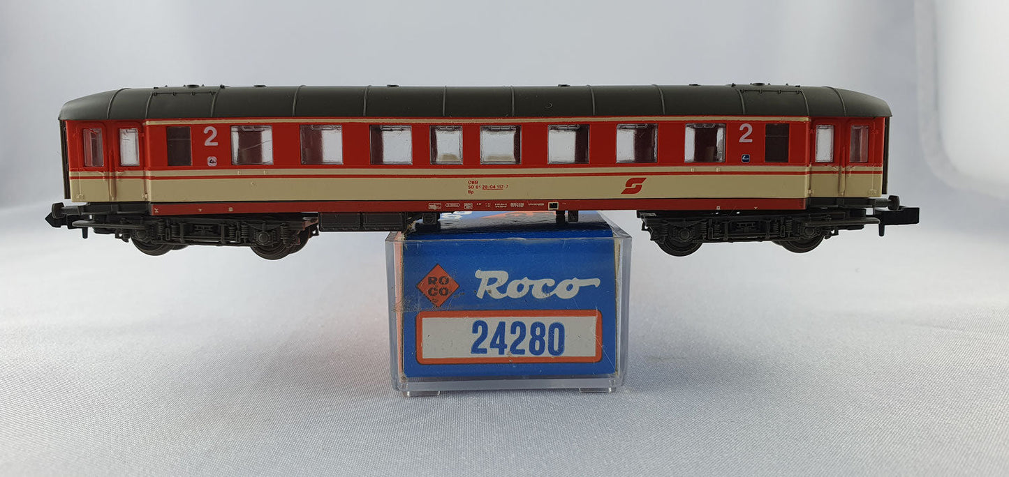 Roco 24280 ÖBB Einzugwagen 2. Kl. "Jaffa Lackierung" OVP (DP386)