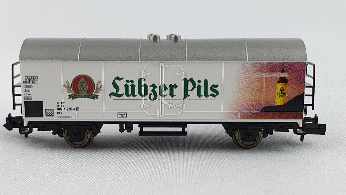 Fleischmann 848322 DB Kühlwagen "Lübzer Pils" Bierwagen "Exklusivmodell 2004" OVP (DG268)