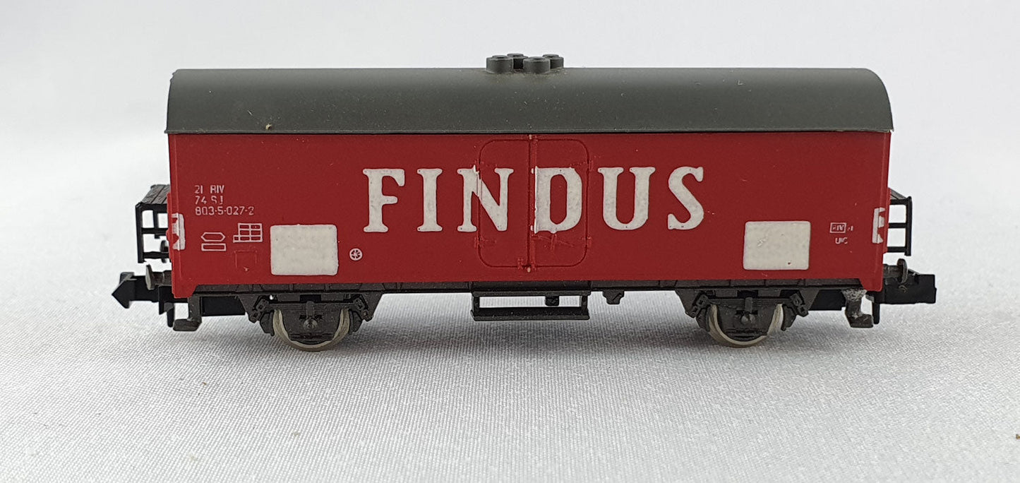 Rivarossi 9314 SJ Kühlwagen "FINDUS" rot OVP (E6908)
