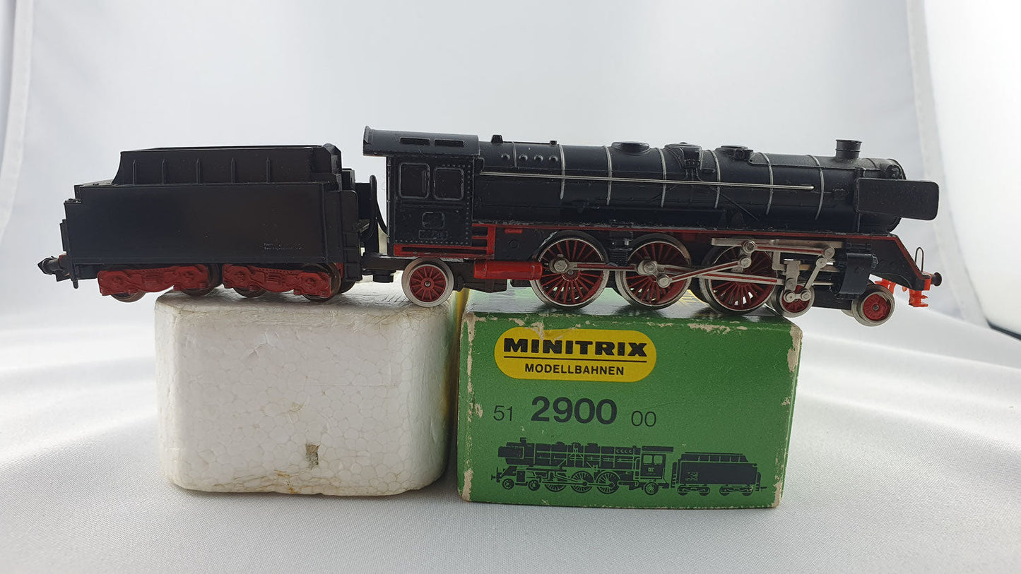 Minitrix 51 2900 00 DB BR 1 mit Witte-Windleitbleche schwarz OVP Dampf (DL103)