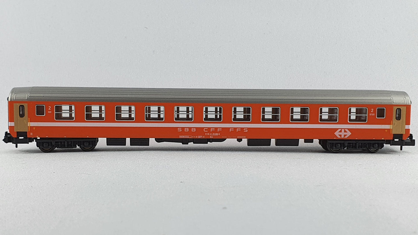 Kato K23201 SBB Liegewagen 2. Kl. orange mit Beleuchtung OVP (E3122)