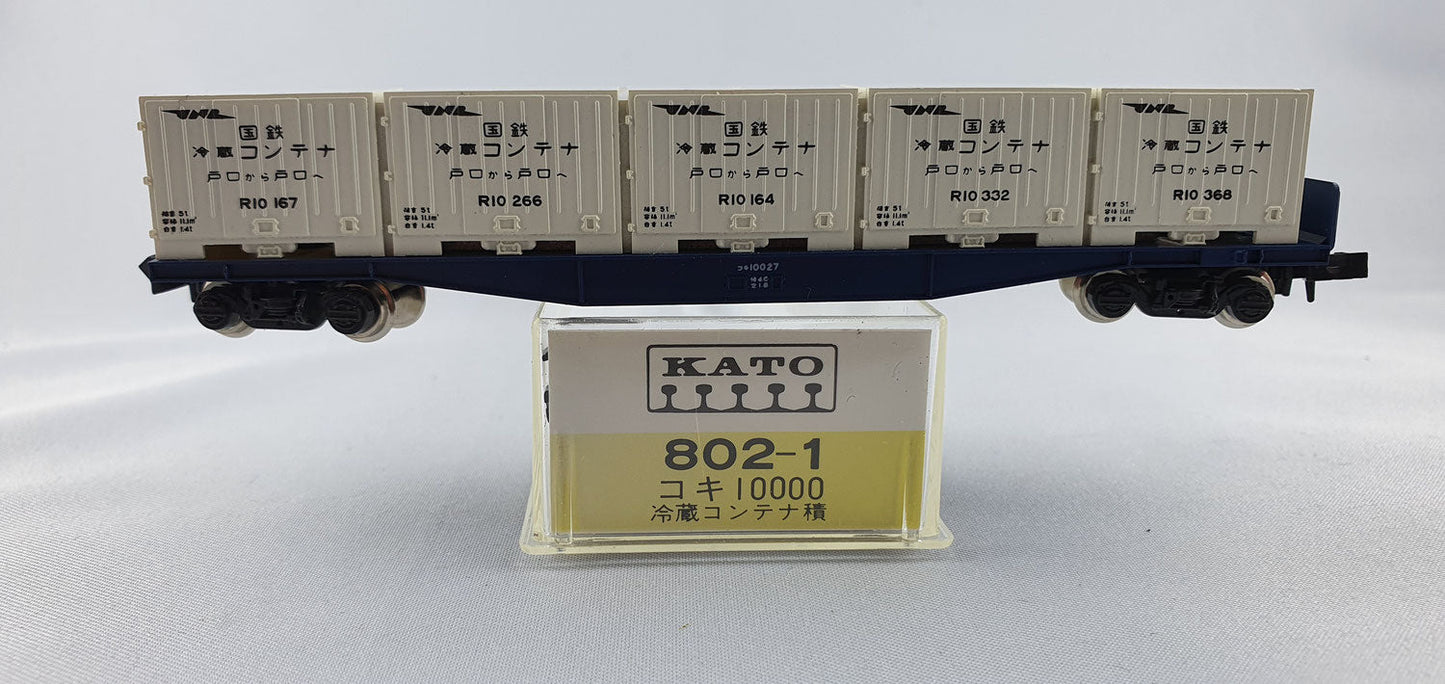 Kato 802-1  10000 JNR Contrainerwagen weiss OVP (DG19)