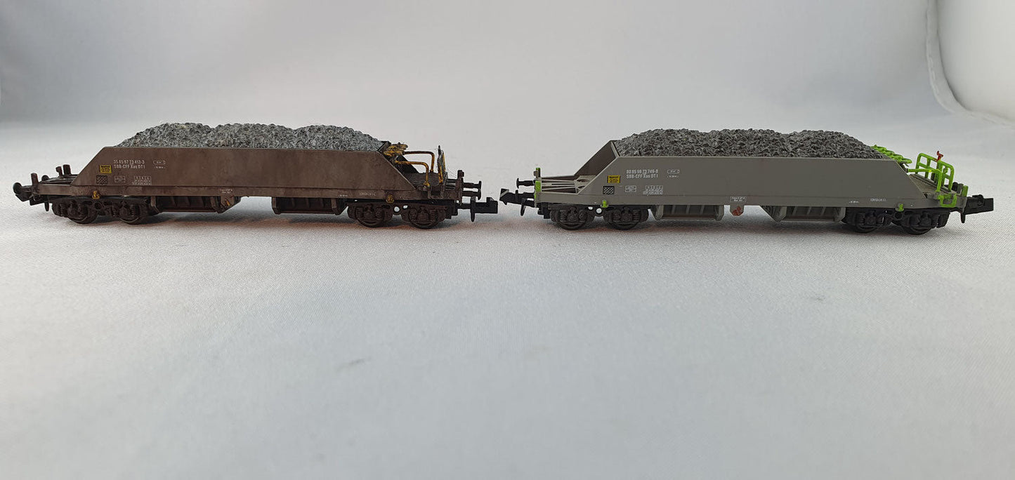 Hobbytrain 31050 SBB Neuschotterwagen Set OVP (FLG5)