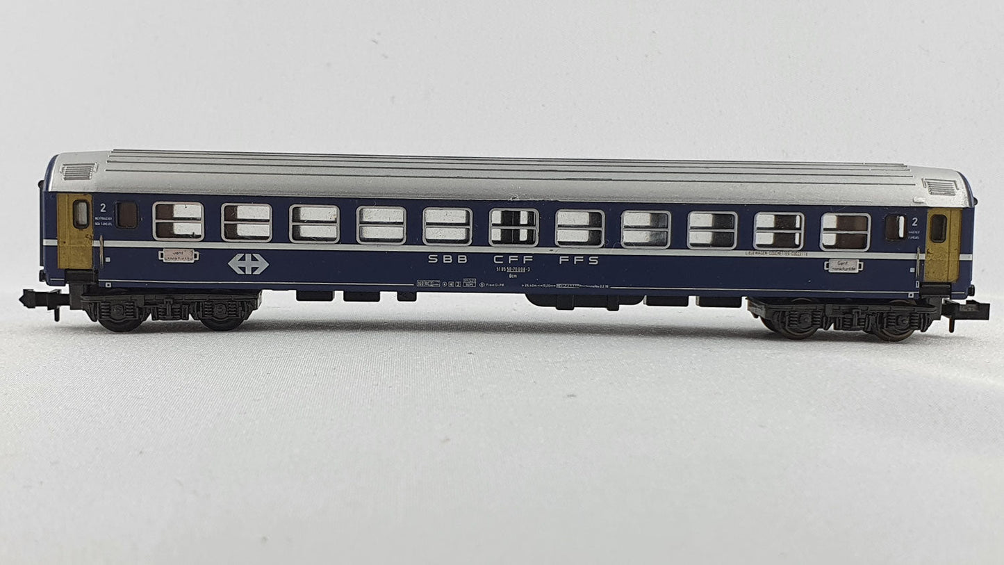 Minitrix 51 3067 00 SBB Liegewagen 2. Kl. OVP (E4276)