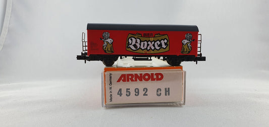 Wagon frigorifique Arnold 4592 SBB « Bier Boxer » dans son emballage d'origine (DG9) 