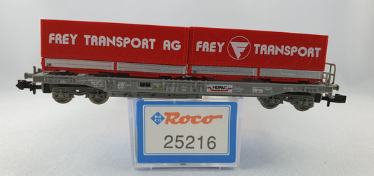 Roco 25216 HUPAC Taschenwagen "FREY Transport" OVP (DG656)