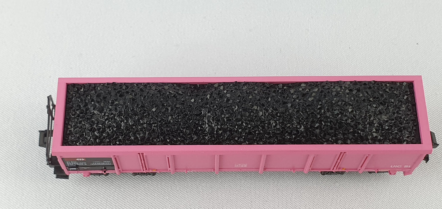 Roco 25169 SBB off.Güterwagen pink mit Kohleladung (DG823)