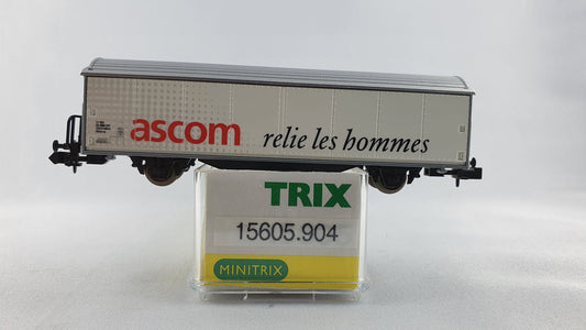 Minitrix 15605.904 SBB Schiebewandwagen "ascom" RARITÄT OVP (E7146) Lim. 300 Stück