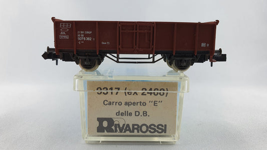 Wagon à bords hauts Rivarossi 9317 DB E040 OVP (E21) 