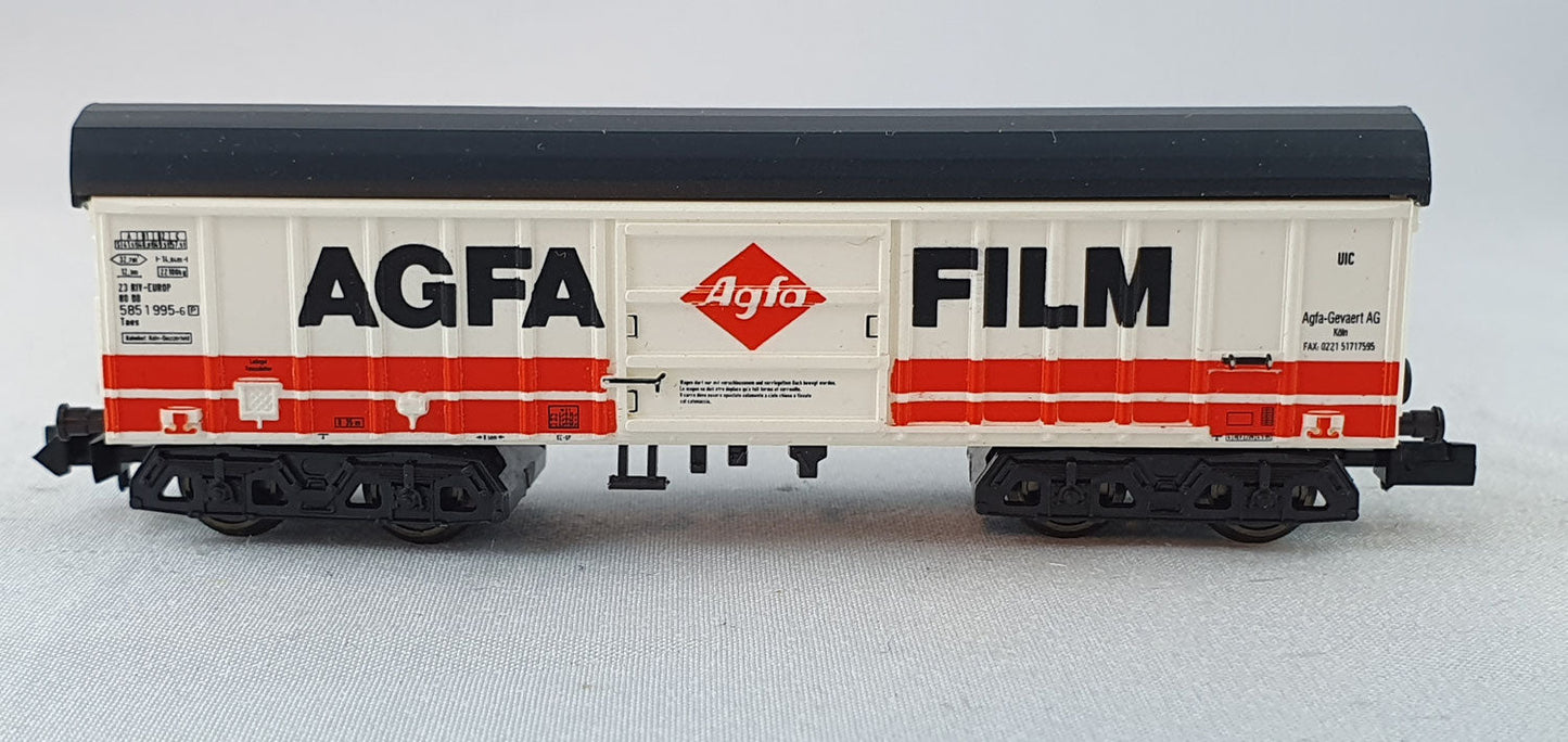 Minitrix 13869 DB Schwenkdachwagen "AGFA FILM" OVP (FLG1)