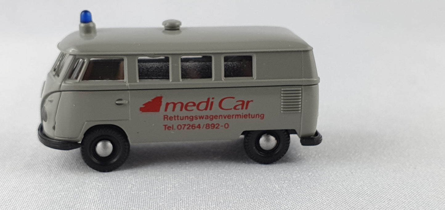 Brekina 219 VW T1 mediCar Rettungswagenvermietung (Bre219)