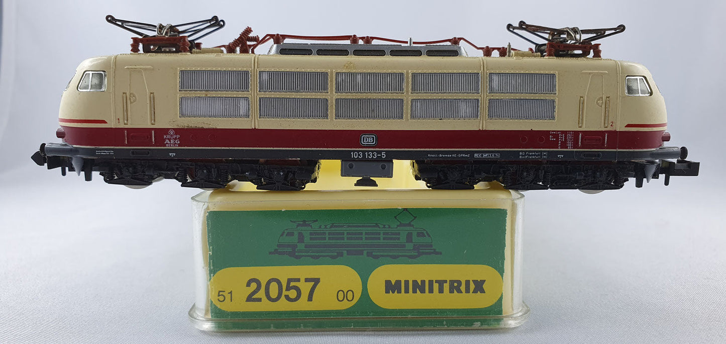 Minitrix 51 2057 00 DB BR 103 6-achsig rot / beige E-Lok OVP (WL13)