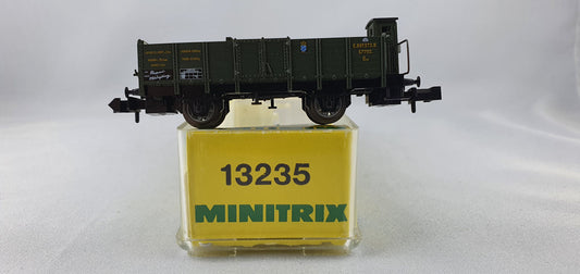Minitrix 13235 K.Bay.Sts.B. off. Güterwagen mit Bremserhaus OVP (DG303)