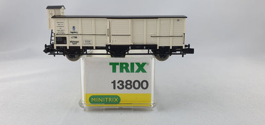 Minitrix 13800 K.Bay.Sts.B ged. Güterwagen "Milchwagen" OVP (DG316)