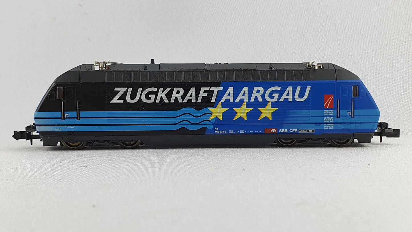 Kato 13709-23 SBB Re 460 "Zugkraft Aargau" OVP E-Lok (WL1)
