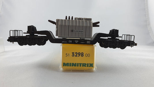 Minitrix 51 3298 00 DB low-loader car "Trafo Union" in original packaging (DG121) 