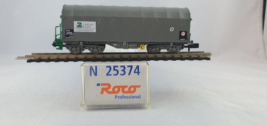 Roco 25374 Renfe Schiebeplanwagen "Cargas Renfe Siderurcio" OVP (E7131)