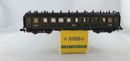 Minitrix 51 3185 00 K Bay Sts B. Schnellzugwagen OVP (DP238)