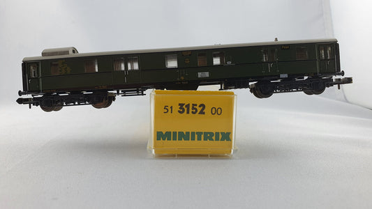 Minitrix 51 3152 00 DB Gepäckwagen mit Postabteil OVP (CWP24)
