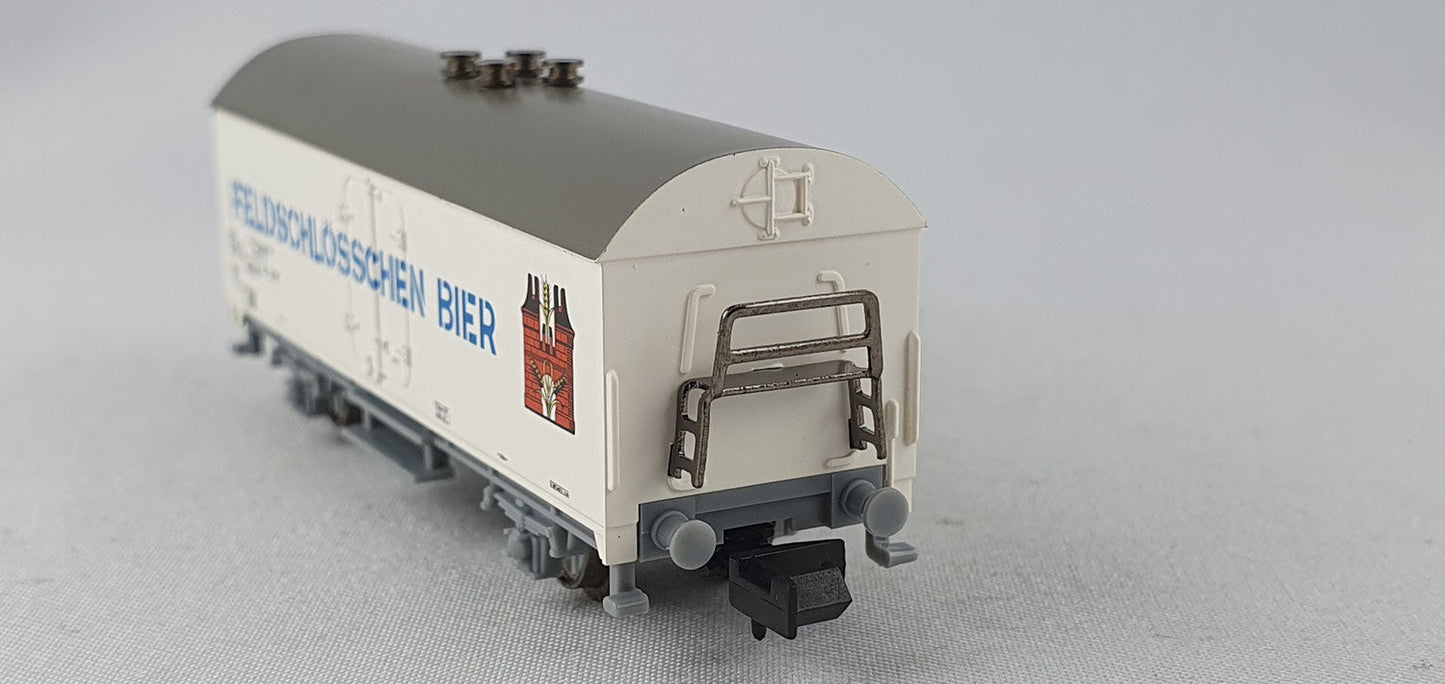 Minitrix 15644-02 SBB Bierwagen "Feldschlösschen Bier" OVP (DG530)