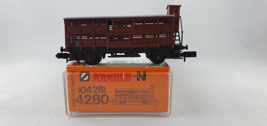 Wagon en caisse Arnold 4280 DB avec Brh orig. 