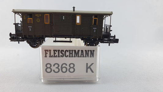 Fleischmann 8368 DRG ged. Güterwagen mit Endplattform "Fakultativwagen" OVP (DG239)