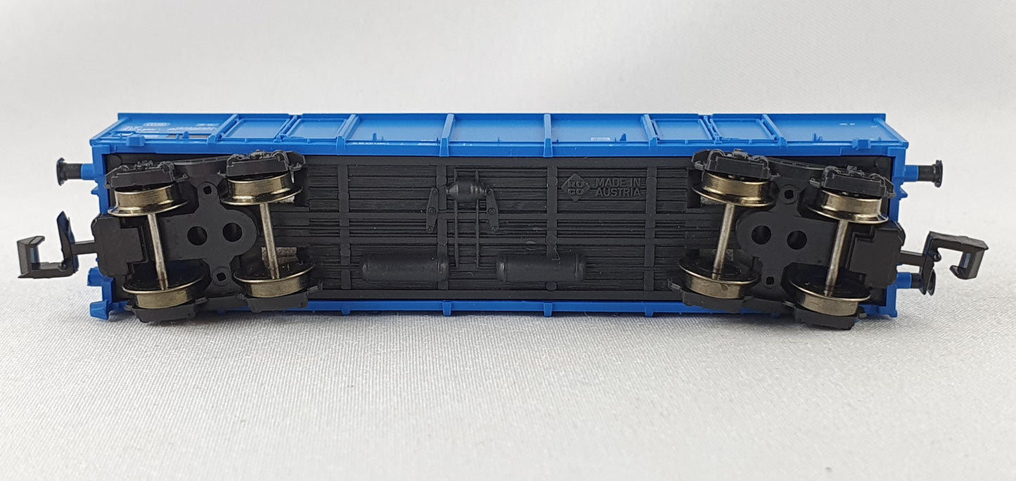 Roco 25223 DB off. Güterwagen blau mit Kohle OVP (DG485)