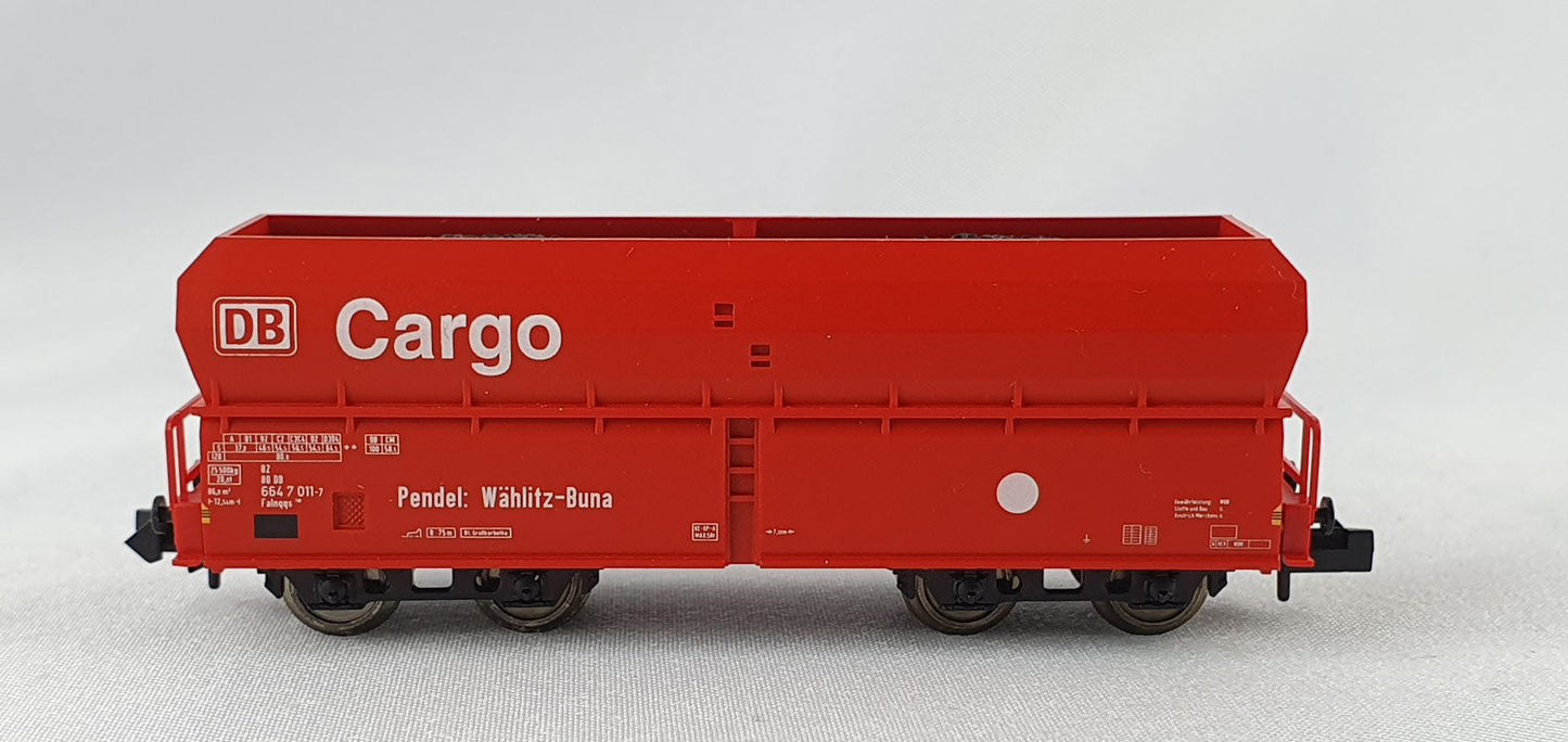 Minitrix 13903 DB Selbstentladewagen "DB Cargo Pendel Wöhlitz-Buna" OVP (DG355)