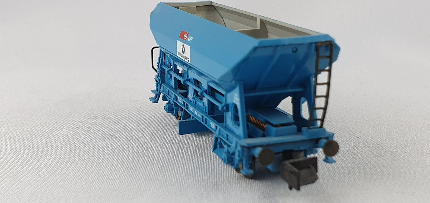 Arnold 4488 SBB Selbstentladewagen mit Entladefunktion blau (DG393)