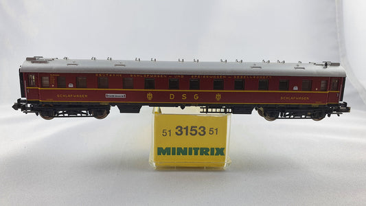 Minitrix 51 3153 51 DSG Schlafwagen OVP (E2709)