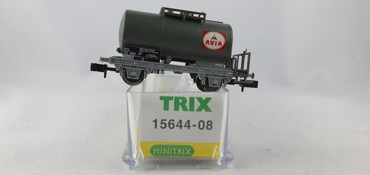 Minitrix 15644-08 SBB Kesselwagen olivgrau "AVIA" OVP (DG531)