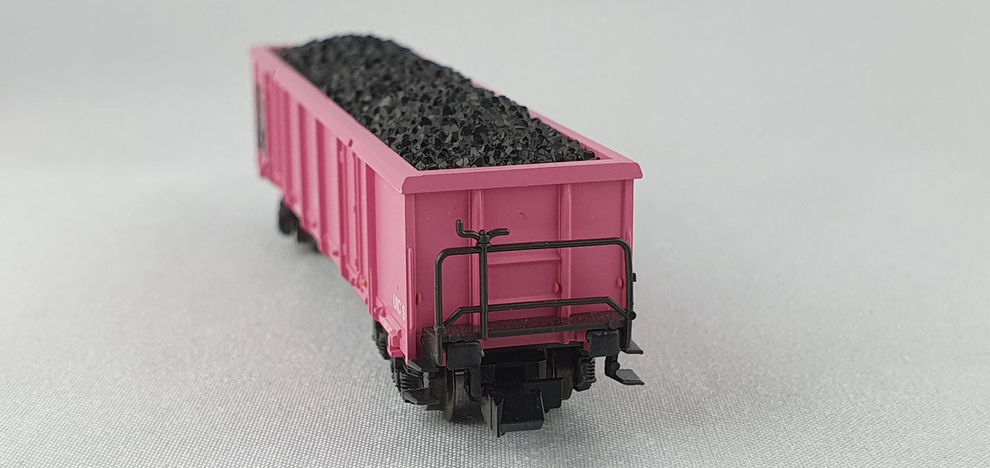 Roco 25169 SBB off.Güterwagen pink mit Kohleladung (DG823)