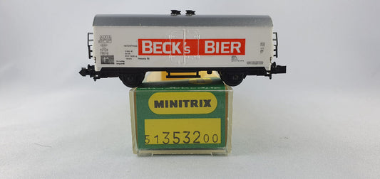 Minitrix 51 3532 00 DB Bierwagen "Becks Bier" OVP (E2276)