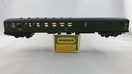 Minitrix 51 3088 00 DB D-Zu Wagen 2. Kl. mit Gepäckabteil OVP (DP164)