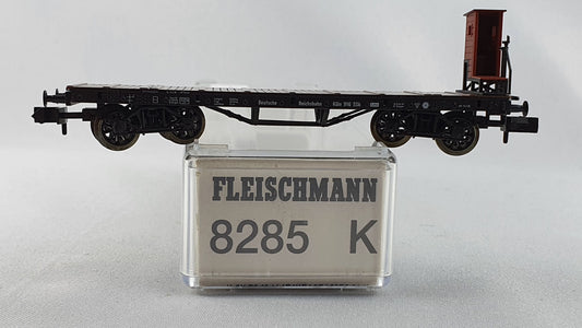Fleischmann 8285 K DRG Rungenwagen mit Bremserhaus und Speichenräder OVP (DG190)