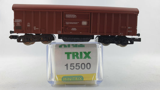 Minitrix 15500 DB Schwenkdachwagen / Schienenreinigungswagen OVP (DG109)
