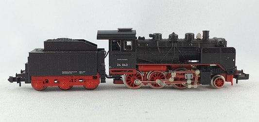 Minitrix 51 2028 00 DRG BR 24 Schlepptenderlok mit  Windleitbleche Dampf (DL167)