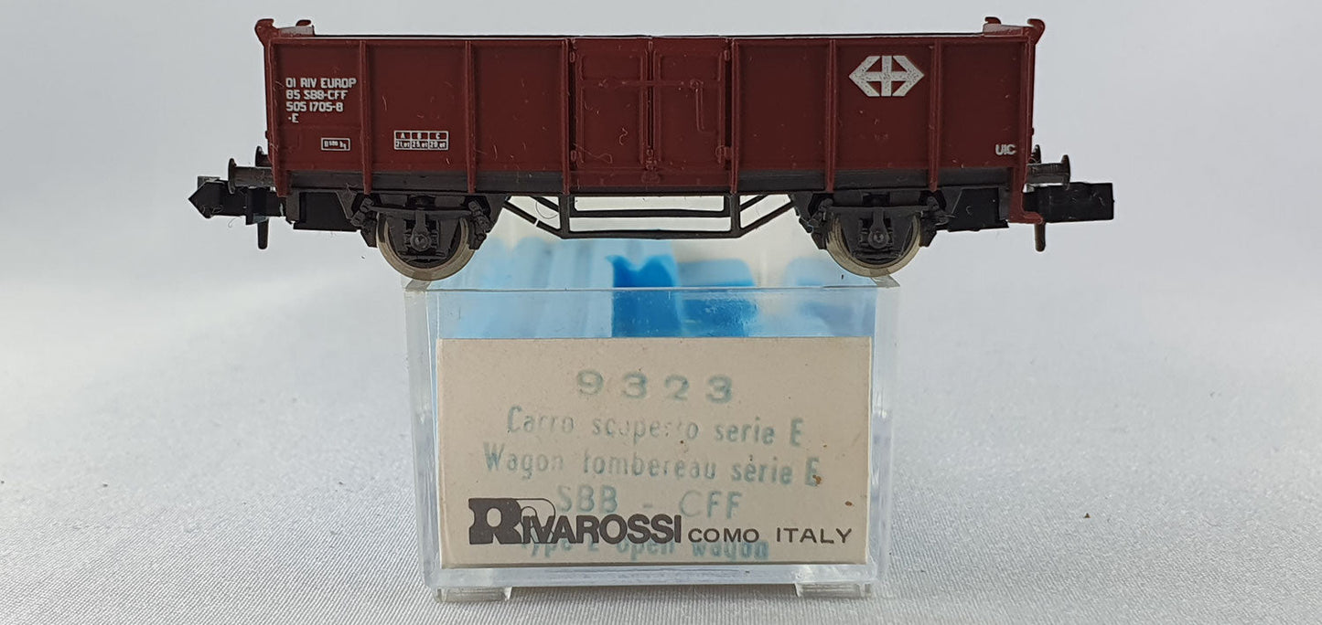 Rivarossi 9323 SBB offener Güterwagen OVP (PR2)