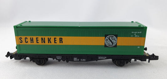 Fleischmann 8245 DB Container Tragwagen "Schenker" (DG380)