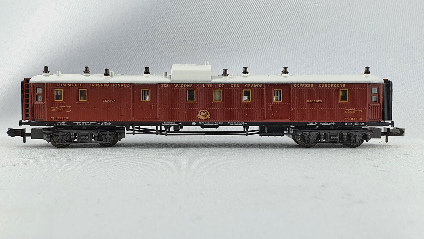 Minitrix 51 3182 00 CIWL Gepäckwagen mit Beleuchtung OVP (PR11)